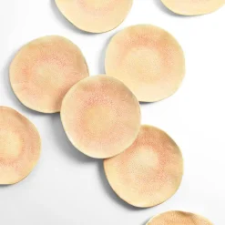 Assiettes Plates|Céladon Paris Petite assiette Onda | Corail doré