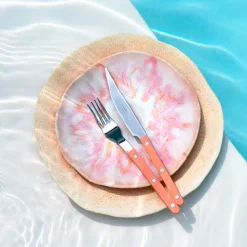 Assiettes Plates|Céladon Paris Petite assiette Onda | Rose anémone