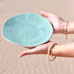Assiettes Plates|Céladon Paris Petite assiette Onda | Vert d'eau