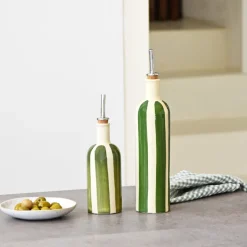 Bouteilles D'Huile|Céladon Paris Petite bouteille d'huile | Vert Linhas