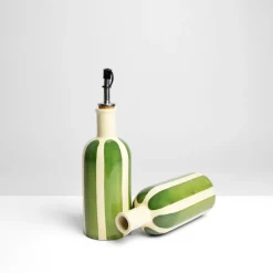 Bouteilles D'Huile|Céladon Paris Petite bouteille d'huile | Vert Linhas