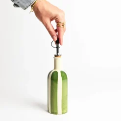Bouteilles D'Huile|Céladon Paris Petite bouteille d'huile | Vert Linhas