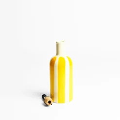 Bouteilles D'Huile|Céladon Paris Petite bouteille d'huile | Jaune Linhas