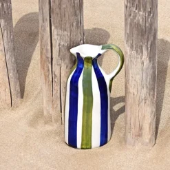Pichets Et Vases|Céladon Paris Pichet | Bleu & Vert Linhas