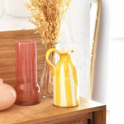 Pichets Et Vases|Céladon Paris Pichet | Jaune Linhas