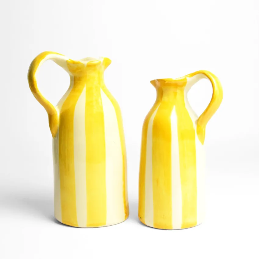 Pichets Et Vases|Céladon Paris Pichet | Jaune Linhas