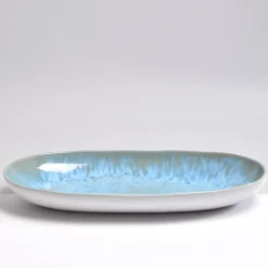 Plats Et Saladiers|Céladon Paris Plat de service L | Bleu água