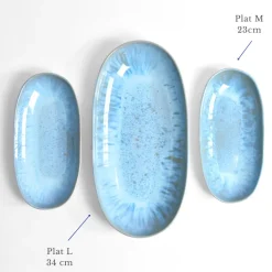 Plats Et Saladiers|Céladon Paris Plat de service L | Bleu água