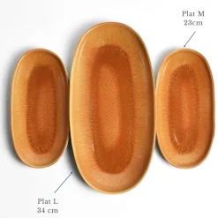Plats Et Saladiers|Céladon Paris Plat de service L | Terracotta sienna