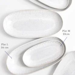 Plats Et Saladiers|Céladon Paris Plat de service M | Blanc audacieux
