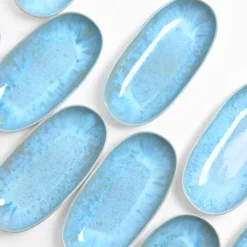 Plats Et Saladiers|Céladon Paris Plat de service M | Bleu água