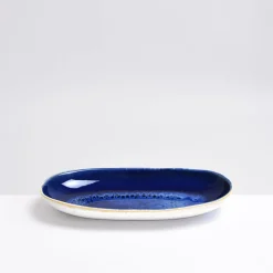 Plats Et Saladiers|Céladon Paris Plat de service M | Bleu odyssée