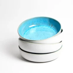 Plats Et Saladiers|Céladon Paris Plat de service rond | Bleu água