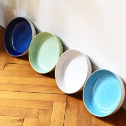 Plats Et Saladiers|Céladon Paris Plat de service rond | Bleu água