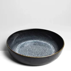 Plats Et Saladiers|Céladon Paris Plat de service rond | Noir écume