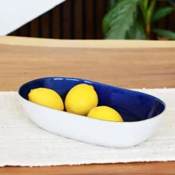 Plats Et Saladiers|Céladon Paris Plat de service XL | Bleu odyssée