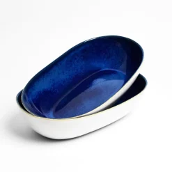 Plats Et Saladiers|Céladon Paris Plat de service XL | Bleu odyssée