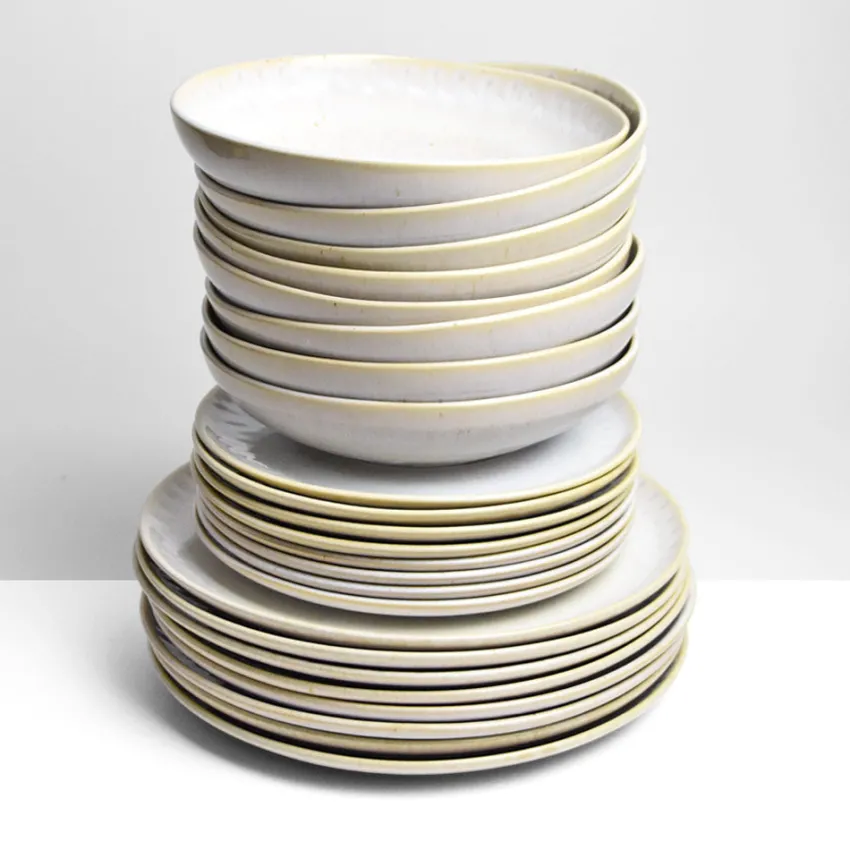 Service À Prix Doux|Céladon Paris Service pour 8 | Blanc audacieux