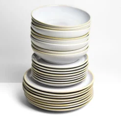 Service À Prix Doux|Céladon Paris Service pour 8 | Blanc nacré