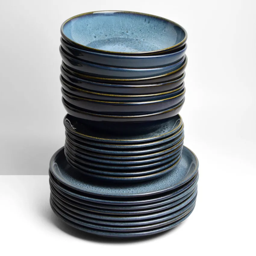 Service À Prix Doux|Céladon Paris Service pour 8 | Bleu Marin