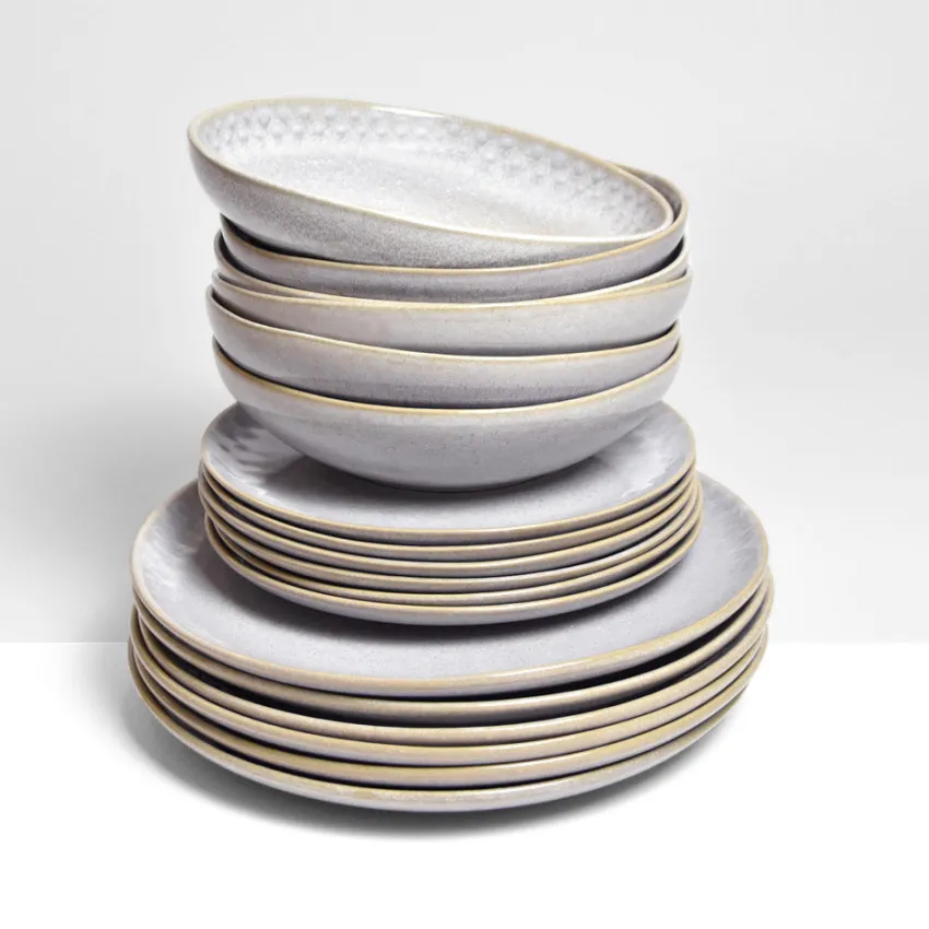 Service À Prix Doux|Céladon Paris Service pour 6 | Gris audacieux