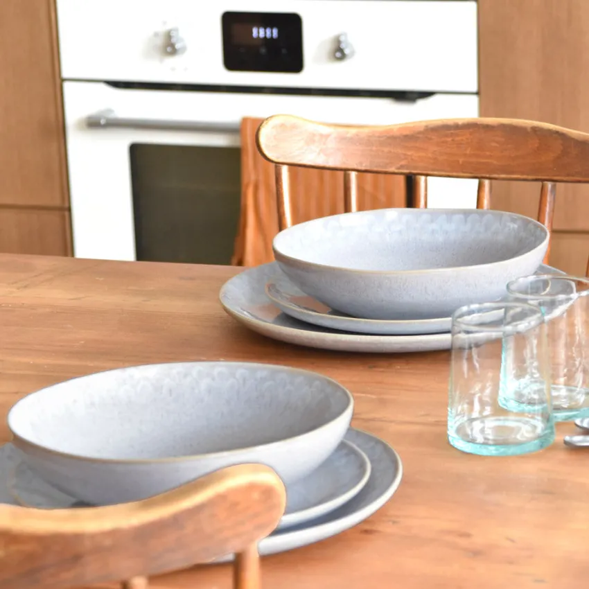 Service À Prix Doux|Céladon Paris Service pour 6 | Gris audacieux