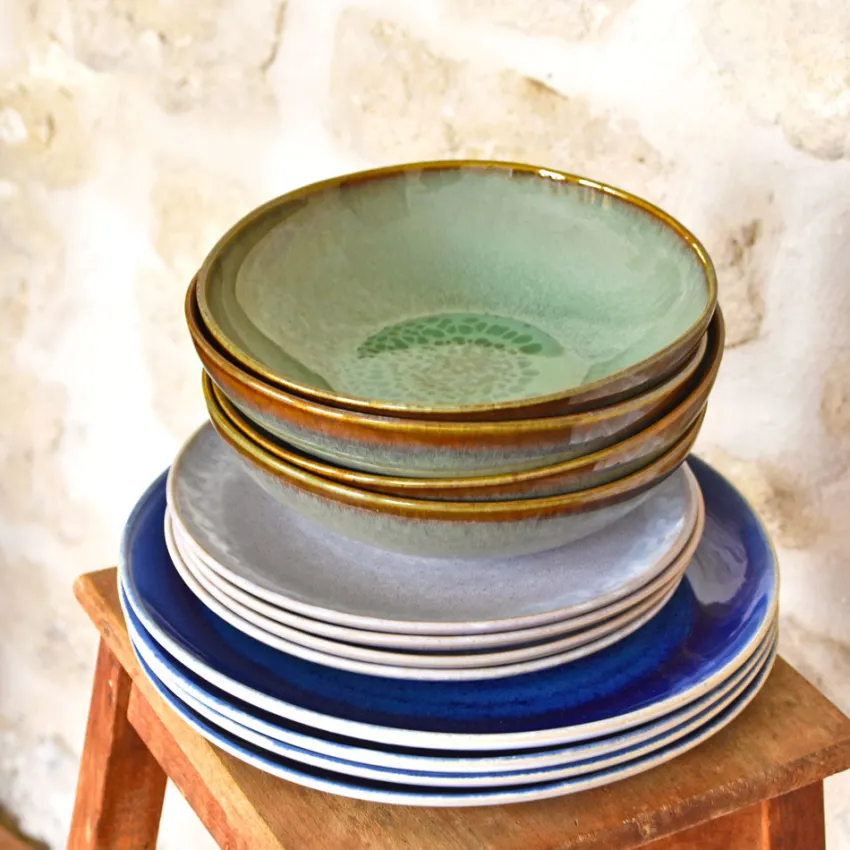 Service À Prix Doux|Céladon Paris Service pour 4 | Mix Chaleureux