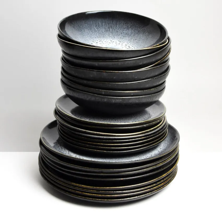 Service À Prix Doux|Céladon Paris Service pour 8 | Noir écume