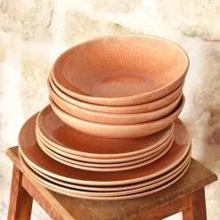 Service À Prix Doux|Céladon Paris Service pour 4 | Terracotta sienna