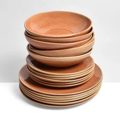 Service À Prix Doux|Céladon Paris Service pour 6 | Terracotta sienna