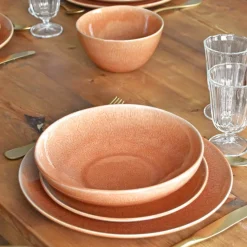 Service À Prix Doux|Céladon Paris Service pour 6 | Terracotta sienna