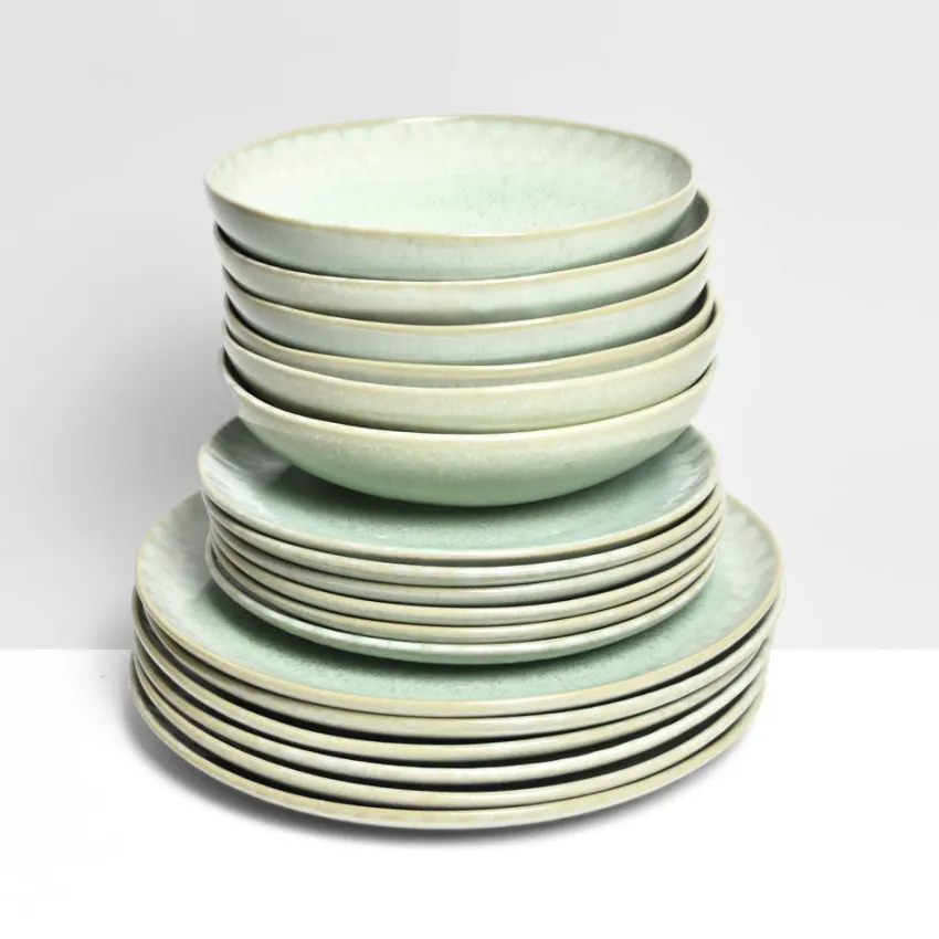 Service À Prix Doux|Céladon Paris Service pour 6 | Vert audacieux