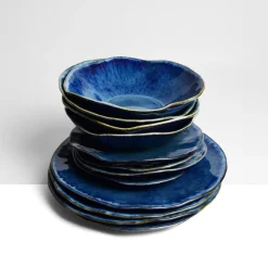 Service À Prix Doux|Céladon Paris Service pour 4 Onda | Bleu abyssal