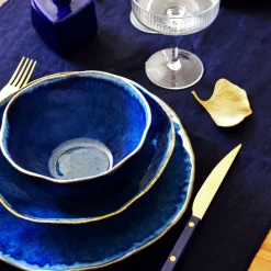 Service À Prix Doux|Céladon Paris Service pour 2 Onda | Bleu abyssal
