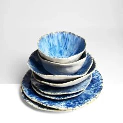 Service À Prix Doux|Céladon Paris Service pour 2 Onda | Bleu écume