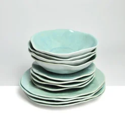 Service À Prix Doux|Céladon Paris Service pour 4 Onda | Vert d'eau