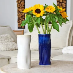 Pichets Et Vases|Céladon Paris Vase onda | Bleu odyssée